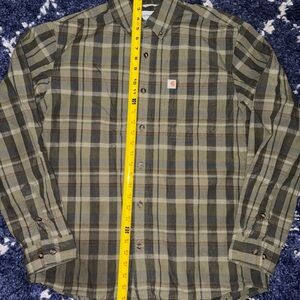 Carhartt Relaxed-Fit Midweight Long-Sleeve Flannel Shirt for Men Size M